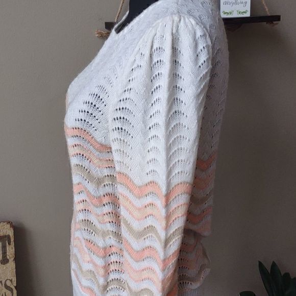 Vintage Jolie New York Scalloped Knit Sweater - Picture 4 of 9